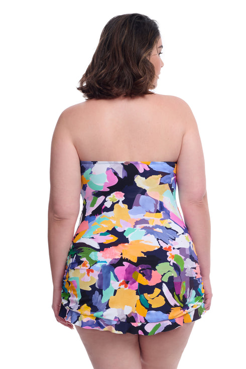 Gottex Profile By Gottex Holi Plus Size Underwire Bandeau Swimdress